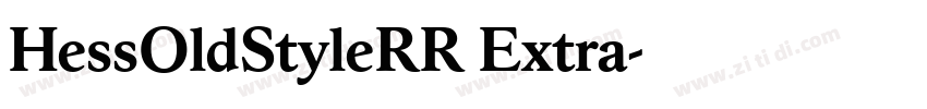 HessOldStyleRR Extra字体转换